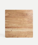 Table de salle à manger Breil carrée en bois d’acacia naturel