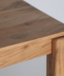 Table de salle à manger Breil carrée en bois d’acacia naturel