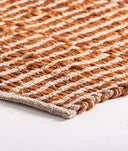 Tapete Kalhid de estilo boho em cor castanha