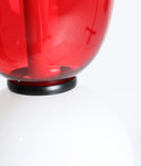 Candeeiro de teto LARISA, escultura luminosa em vermelho e branco