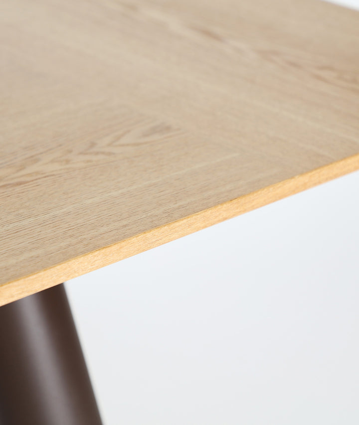 Table de salle à manger ORBE en MDF, contreplaqué et fer