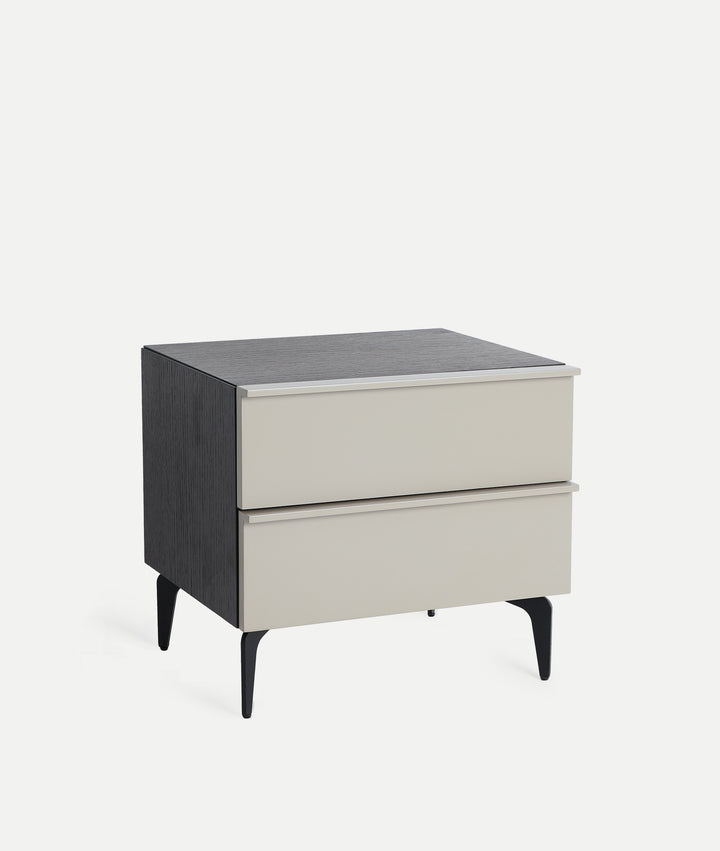 Mesa de cabeceira LINDFLUR moderna cinzenta