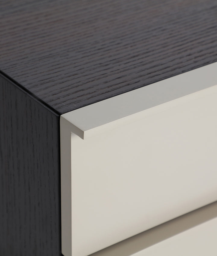Mesa de cabeceira LINDFLUR moderna cinzenta