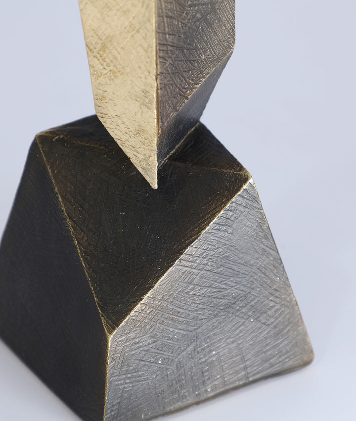 FIGURA décoratif VERTEX en noir et doré