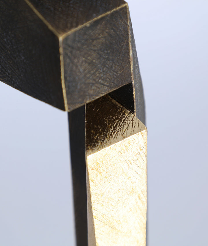 FIGURA décoratif VERTEX en noir et doré