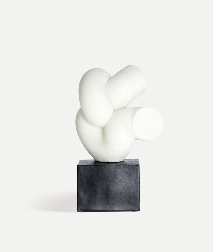 FIGURA décoratif PULSE en résine blanche