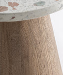 Mesa de apoio LAUTREC estilo nórdico com calor natural