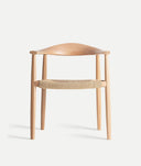 Cadeira WIELER design nórdica acolhedora com toque artesanal