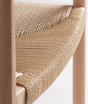 Cadeira WIELER design nórdica acolhedora com toque artesanal