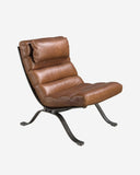 Sillón piel marrón oscuro, foto de producto