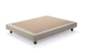 Cama tapizada con cabecero de dos paneles y base rígida de 16 cm – base