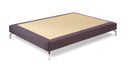 Cama tapizada con cabecero de esquinas redondeadas y base de muelles ensacados de 16 cm – base