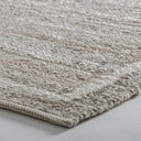 Alfombra de lana en color crema – detalle