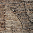 Alfombra de lana y yute en tonos neutros – detalle