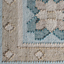 Alfombra de PET en tonos azules – detalle