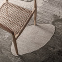 Alfombra de poliéster en color beige 240 x 240 cm – detalle