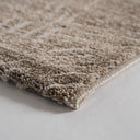 Alfombra de poliéster en color beige 290 x 200 cm – detalle