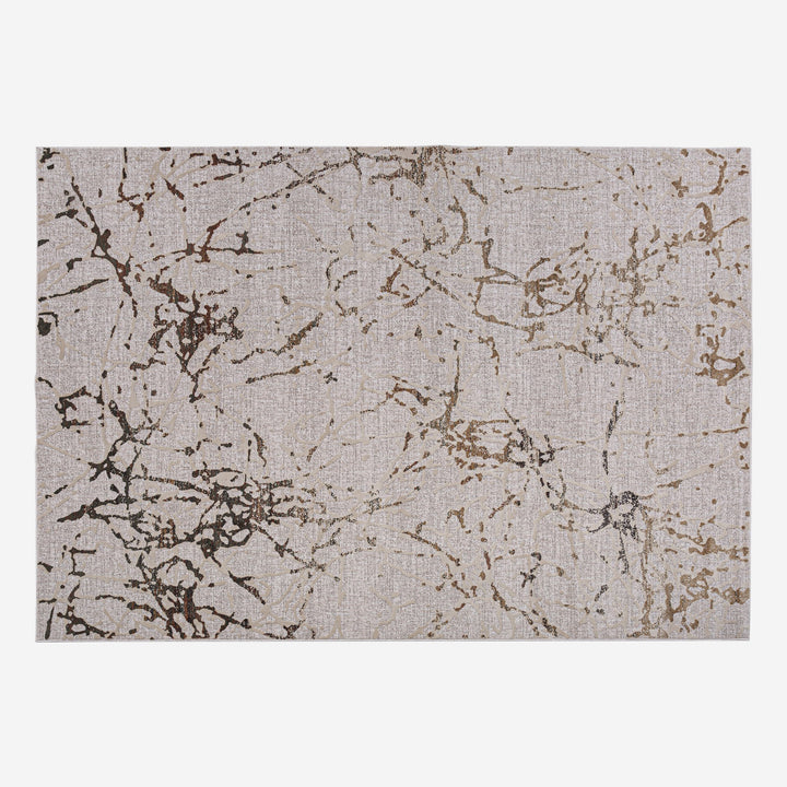 Alfombra de poliéster en tonos neutros 290 x 200 cm