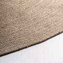 Alfombra de polipropileno reciclado en color arena 236 x 236 cm – detalle