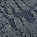 Alfombra de viscosa en color azul petróleo – detalle