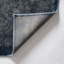 Alfombra de viscosa en color azul petróleo – detalle