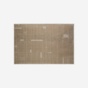 Alfombra de viscosa en color beige 290 x 1 cm