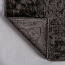 Alfombra de viscosa en color negro – detalle
