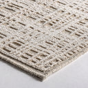 Alfombra de viscosa en tonos claros 290 x 200 cm – detalle
