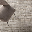 Alfombra de viscosa en tonos claros 290 x 200 cm – detalle