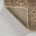 Alfombra de viscosa en tonos claros 340 x 240 cm – detalle
