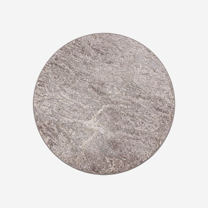 Alfombra de viscosa en tonos marrones 240 x 240 cm