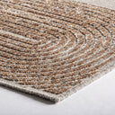 Alfombra de viscosa en tonos marrones 340 x 240 cm – detalle