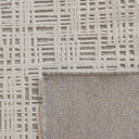Alfombra de viscosa y lana en color gris 340 x 240 cm – detalle