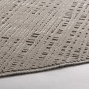 Alfombra de viscosa y lana en color gris 400 x 400 cm – detalle