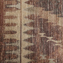 Alfombra de viscosa y poliéster en tonos marrones 300 x 200 cm – detalle
