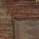Alfombra de viscosa y poliéster en tonos marrones 300 x 200 cm – detalle