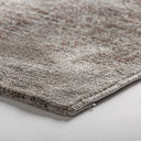 Alfombra de viscosa y poliéster en tonos marrones de estilo clásico 340 x 240 cm – Diseño 2 – detalle