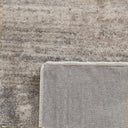 Alfombra de viscosa y poliéster en tonos marrones de estilo colonial 340 x 240 cm – detalle