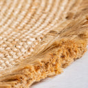 Alfombra de yute en color arena natural – detalle