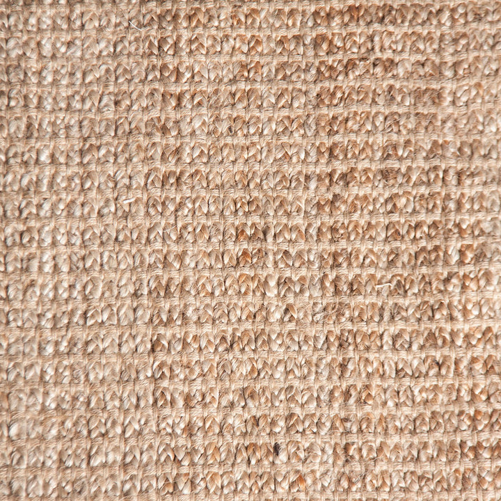 Alfombra de yute en color marrón – detalle