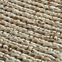 Alfombra de yute y algodón en color beige – detalle