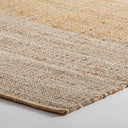 Alfombra de yute y algodón en color gris – detalle