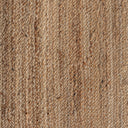 Alfombra de yute y algodón en tonos marrones 340 x 240 cm – detalle