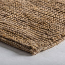 Alfombra de yute y algodón en tonos marrones 340 x 240 cm – Diseño 2 – detalle