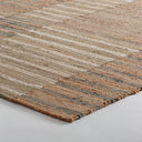 Alfombra de yute y algodón en tonos neutros – detalle