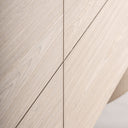 Aparador de chapa de roble y madera contrachapada en color crema – detalle