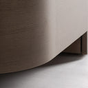 Aparador de chapa de roble y MDF en color marrón – detalle