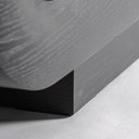 Aparador de chapa de roble y MDF en color negro – detalle