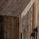 Aparador de estilo colonial – Marrón envejecido / 254 x 46 x 92 cm / Madera recuperada y hierro – detalle