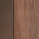 Aparador de madera contrachapada y chapa de olmo en color marrón – detalle